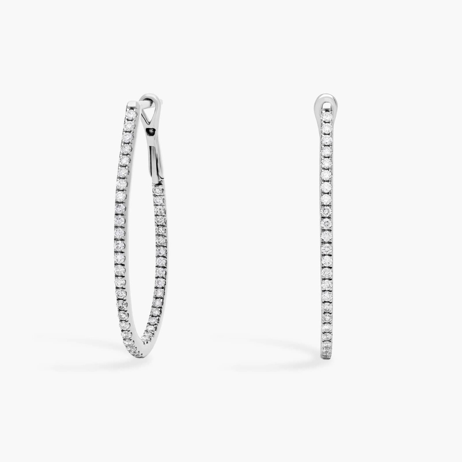 Длинные серьги-кольца с бриллиантами из 14-каратного белого золота (1 карат, два в одном) Blue Nile
Длинные серьги-кольца с бриллиантами из 14-каратного белого золота (1 карат, два в одном) Blue Nile