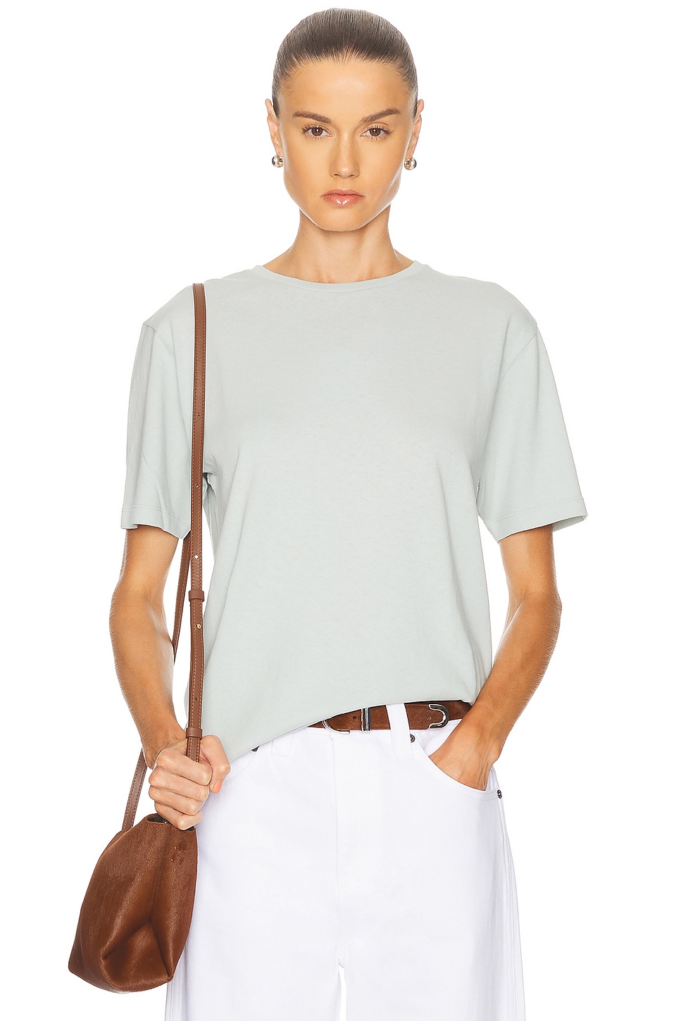 Футболка с коротким рукавом Mae Khaite, Ice Blue
Футболка с коротким рукавом Mae Khaite, Ice Blue