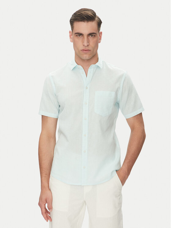 Рубашка поло стандартный крой 20718374 Blend, синий 
Рубашка поло стандартный крой 20718374 Blend, синий