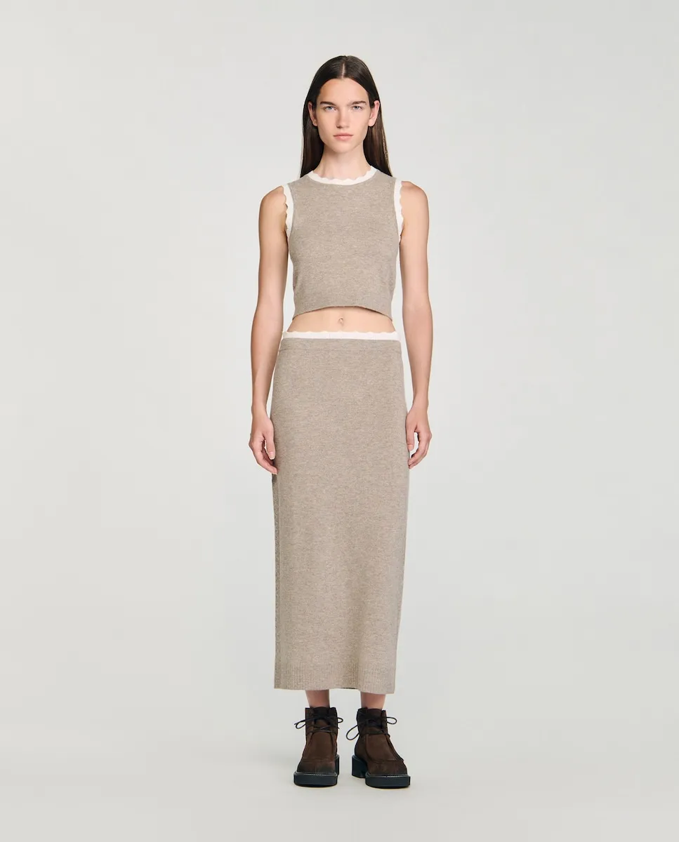 Длинная юбка из двух цветов Sandro
Длинная юбка из двух цветов Sandro