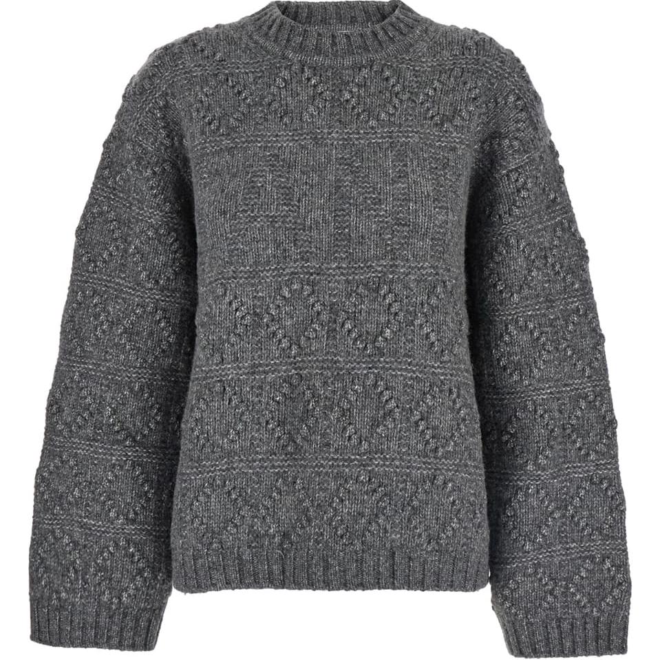 Свитер с узором "пузырьки" GANNI, серый
Свитер с узором "пузырьки" GANNI, серый