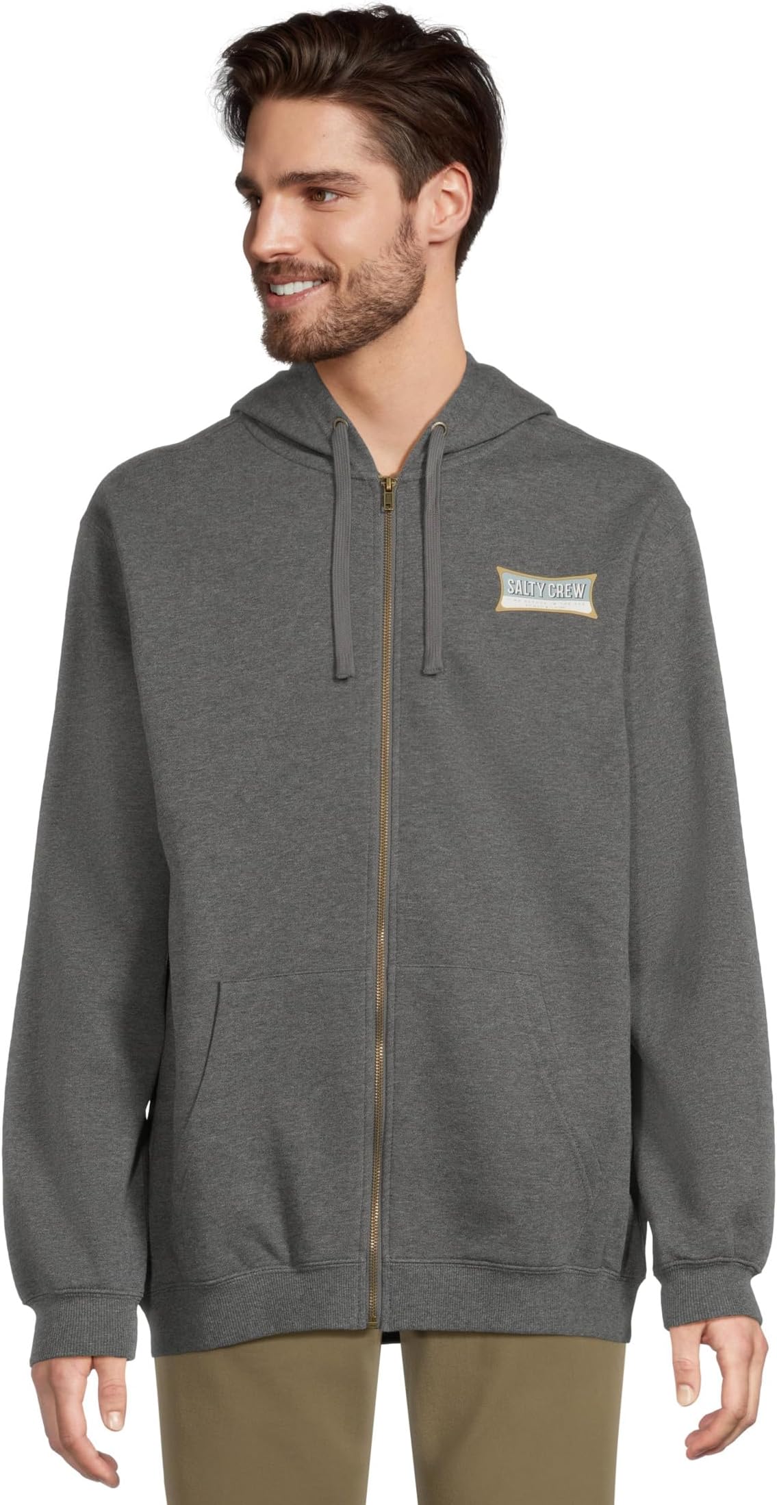 Мужская флисовая кофта Essential на молнии Salty Crew, Gunmetal Heather
Мужская флисовая кофта Essential на молнии Salty Crew, Gunmetal Heather