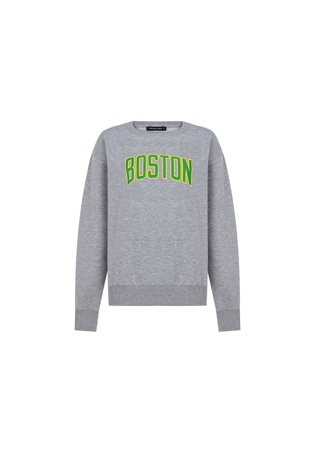 Свитшот Бостон с крутой надписью Freshlions, серый
Свитшот Бостон с крутой надписью Freshlions, серый