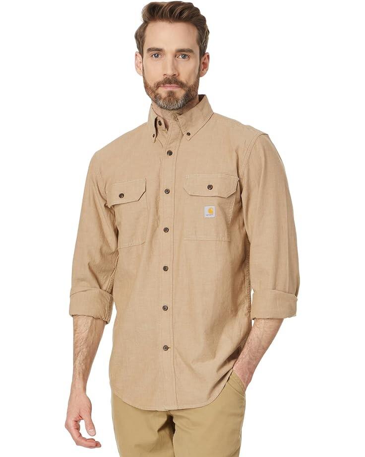Рубашка Carhartt Loose Fit Midweight Chambray Long Sleeve, цвет Dark Tan Chambray
Рубашка Carhartt Loose Fit Midweight Chambray Long Sleeve, цвет Dark Tan Chambray