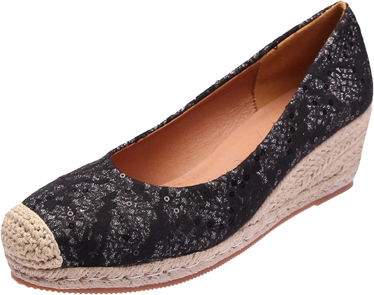 Модные эспадрильи на высоком каблуке с пайетками, туфли-слипоны для повседневной носки, вечеринки или свадьбы, танкетки, мужские кожаные с открытым носком Generic, черный
Модные эспадрильи на высоком каблуке с пайетками, туфли-слипоны для повседневной носки, вечеринки или свадьбы, танкетки, мужские кожаные с открытым носком Generic, черный