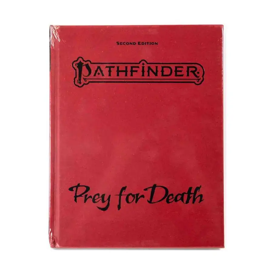 Prey for Death (Special Edition), Pathfinder Roleplaying Game (2nd Edition) - Pathfinder Adventures, твердый переплет
Prey for Death (Special Edition), Pathfinder Roleplaying Game (2nd Edition) - Pathfinder Adventures, твердый переплет