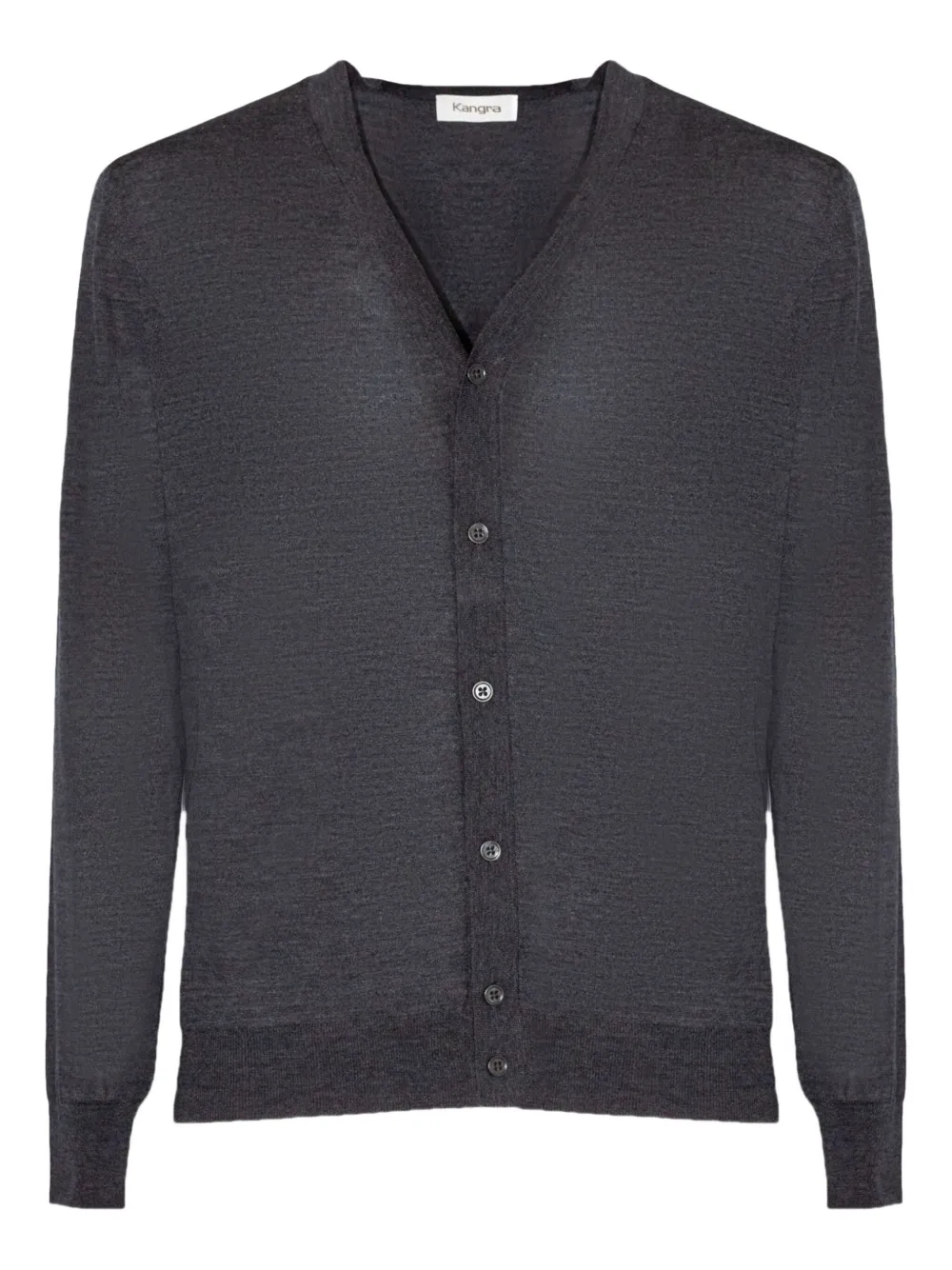 Кардиган с V-образным вырезом и ребристой отделкой Kangra, серый
Кардиган с V-образным вырезом и ребристой отделкой Kangra, серый