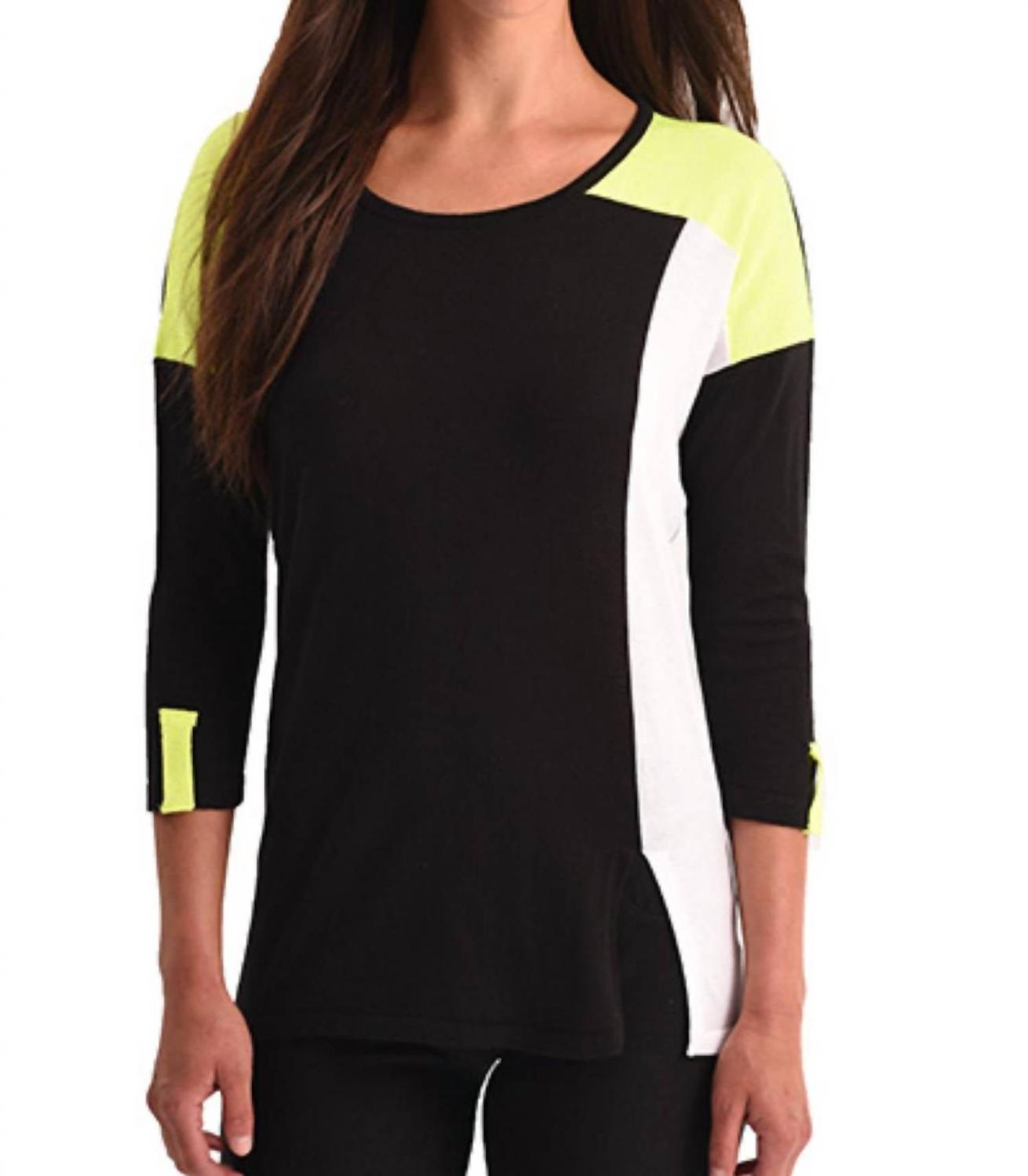 Топ с рукавами 3/4 в стиле колор-блок черного цвета, многоцветный ANGEL
Топ с рукавами 3/4 в стиле колор-блок черного цвета, многоцветный ANGEL