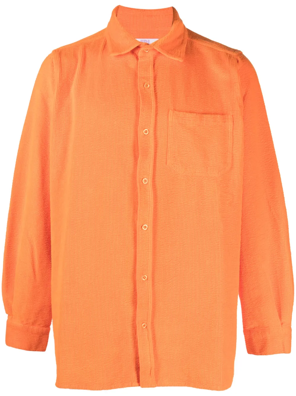 Вельветовая рубашка с вышитым логотипом ERL, оранжевый 
Вельветовая рубашка с вышитым логотипом ERL, оранжевый
