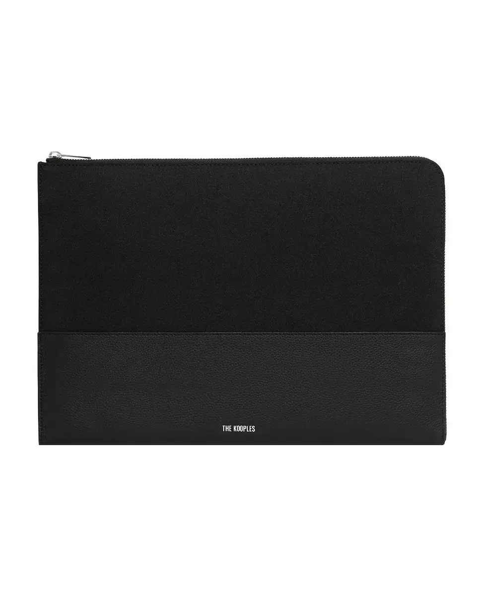 Сумка для ноутбука из холста и зернистой кожи The Kooples, черный
Сумка для ноутбука из холста и зернистой кожи The Kooples, черный