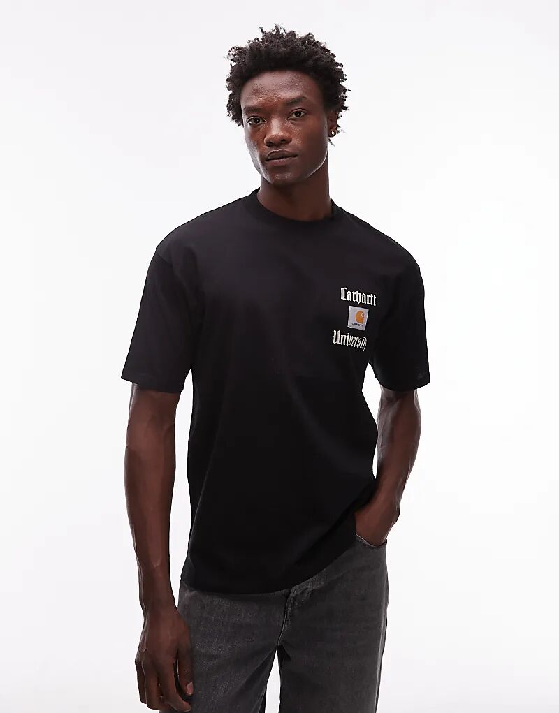 Футболка свободного кроя Carhartt WIP schooling heart черного цвета
Футболка свободного кроя Carhartt WIP schooling heart черного цвета