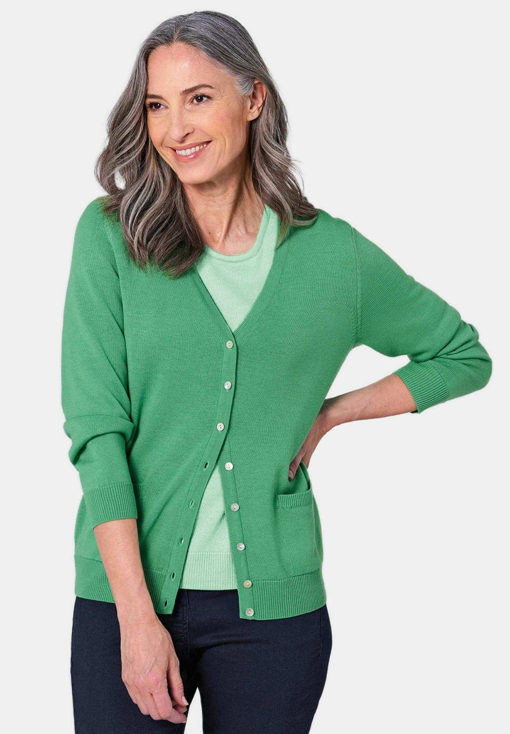 Кардиган GOLDNER, зеленый
Кардиган GOLDNER, зеленый