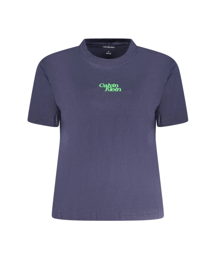 Синяя хлопковая женская футболка Calvin Klein, синий
Синяя хлопковая женская футболка Calvin Klein, синий