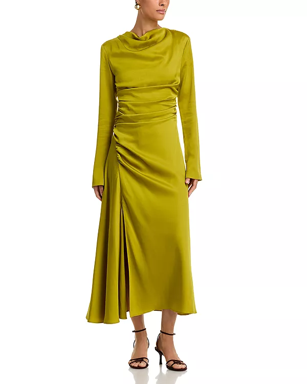 Одесское платье с присборенной юбкой Simkhai, зеленый
Одесское платье с присборенной юбкой Simkhai, зеленый