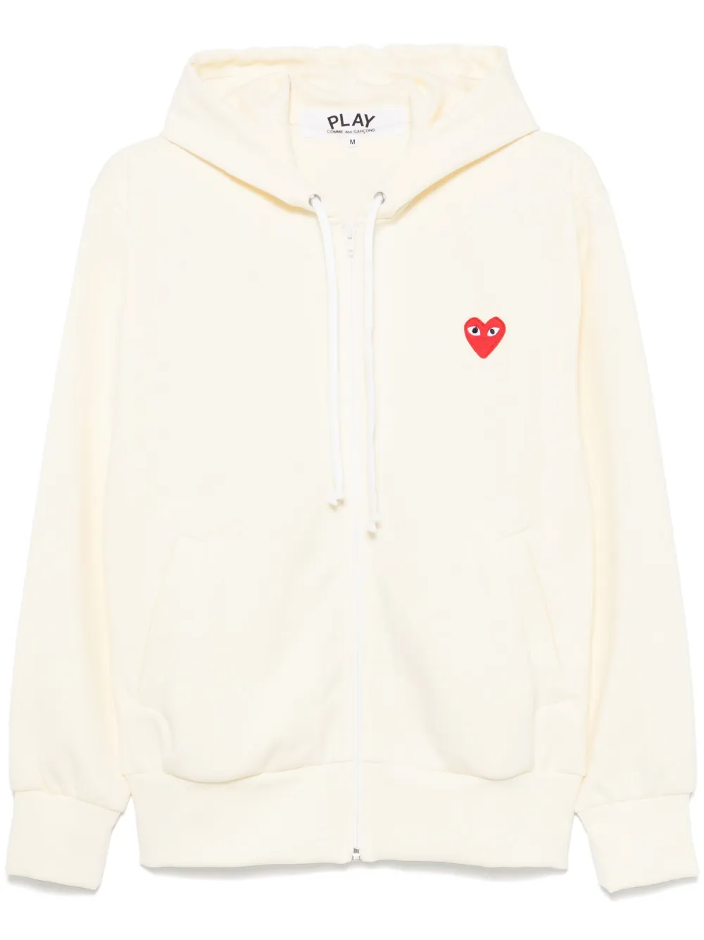 Худи с аппликацией Comme Des Garçons Play, желтый 
Худи с аппликацией Comme Des Garçons Play, желтый