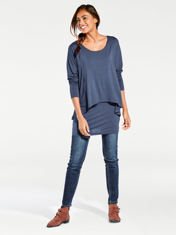 Рубашка с круглым вырезом цвета деним Heine
Рубашка с круглым вырезом цвета деним Heine