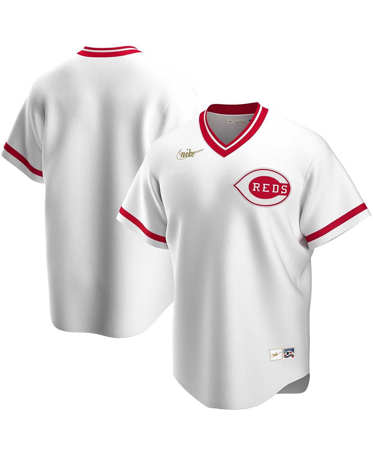 Мужская белая футболка команды Cincinnati Reds Home Cooperstown Collection Team Nike
Мужская белая футболка команды Cincinnati Reds Home Cooperstown Collection Team Nike