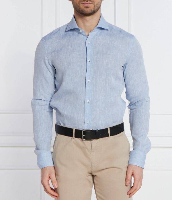 Льняная рубашка h-hank Slim fit Boss, синий
Льняная рубашка h-hank Slim fit Boss, синий