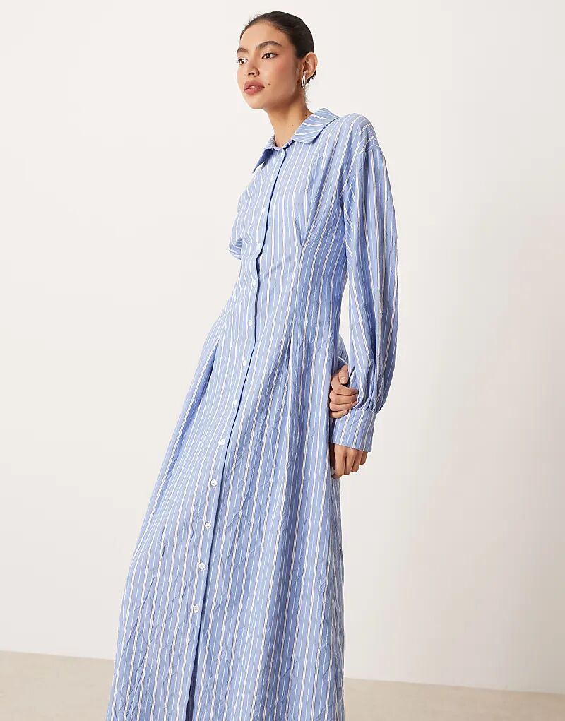 Длинное платье-рубашка ASOS DESIGN в синюю полоску
Длинное платье-рубашка ASOS DESIGN в синюю полоску