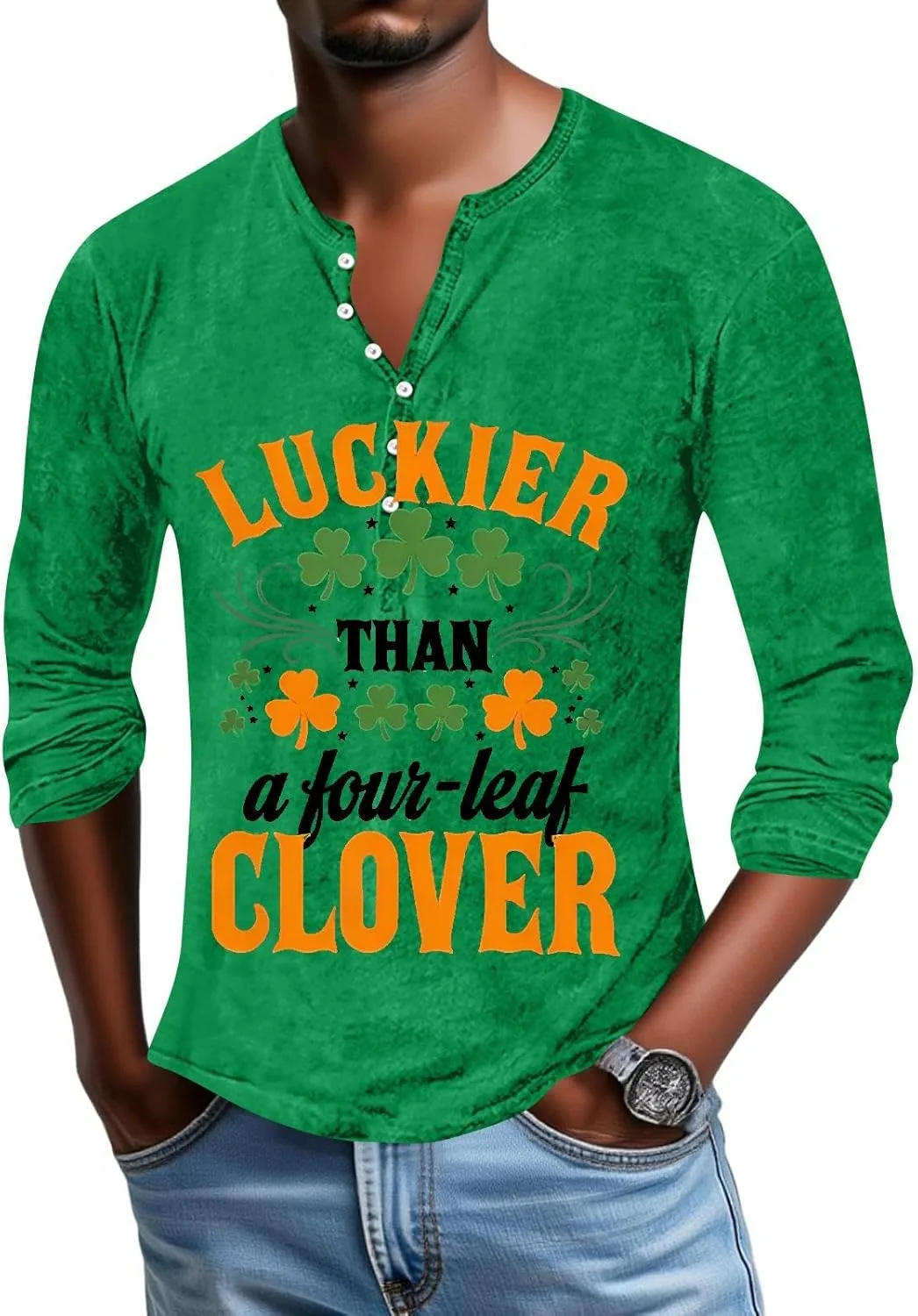 Футболка St Patricks Day мужская с длинным рукавом и принтом
Футболка St Patricks Day мужская с длинным рукавом и принтом