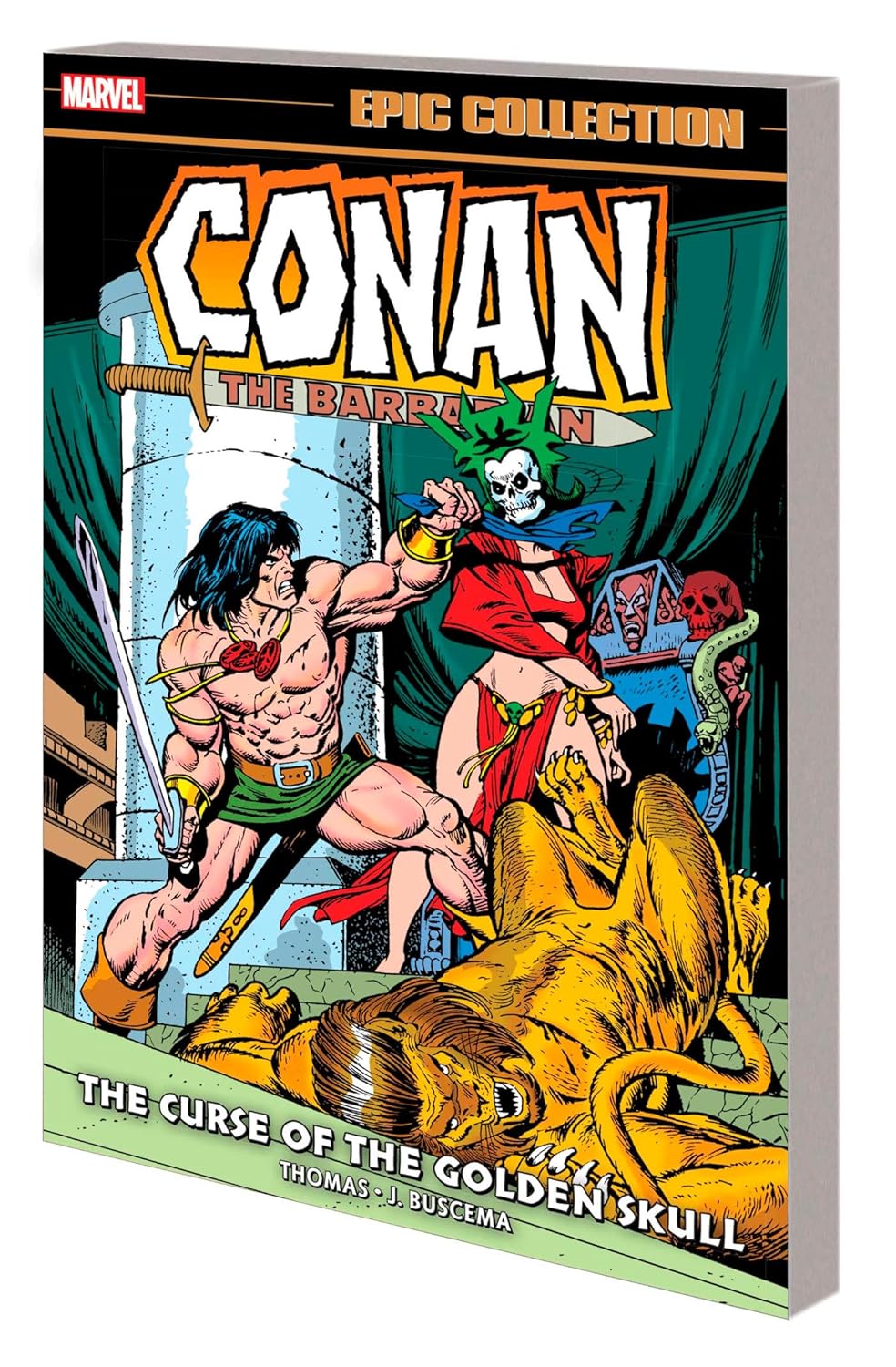 CONAN THE BARBARIAN EPIC COLLECTION: THE ORIGINAL MARVEL YEARS - THE CURSE OF TH E GOLDEN SKULL (Licensed Publishing)
CONAN THE BARBARIAN EPIC COLLECTION: THE ORIGINAL MARVEL YEARS - THE CURSE OF TH E GOLDEN SKULL (Licensed Publishing)