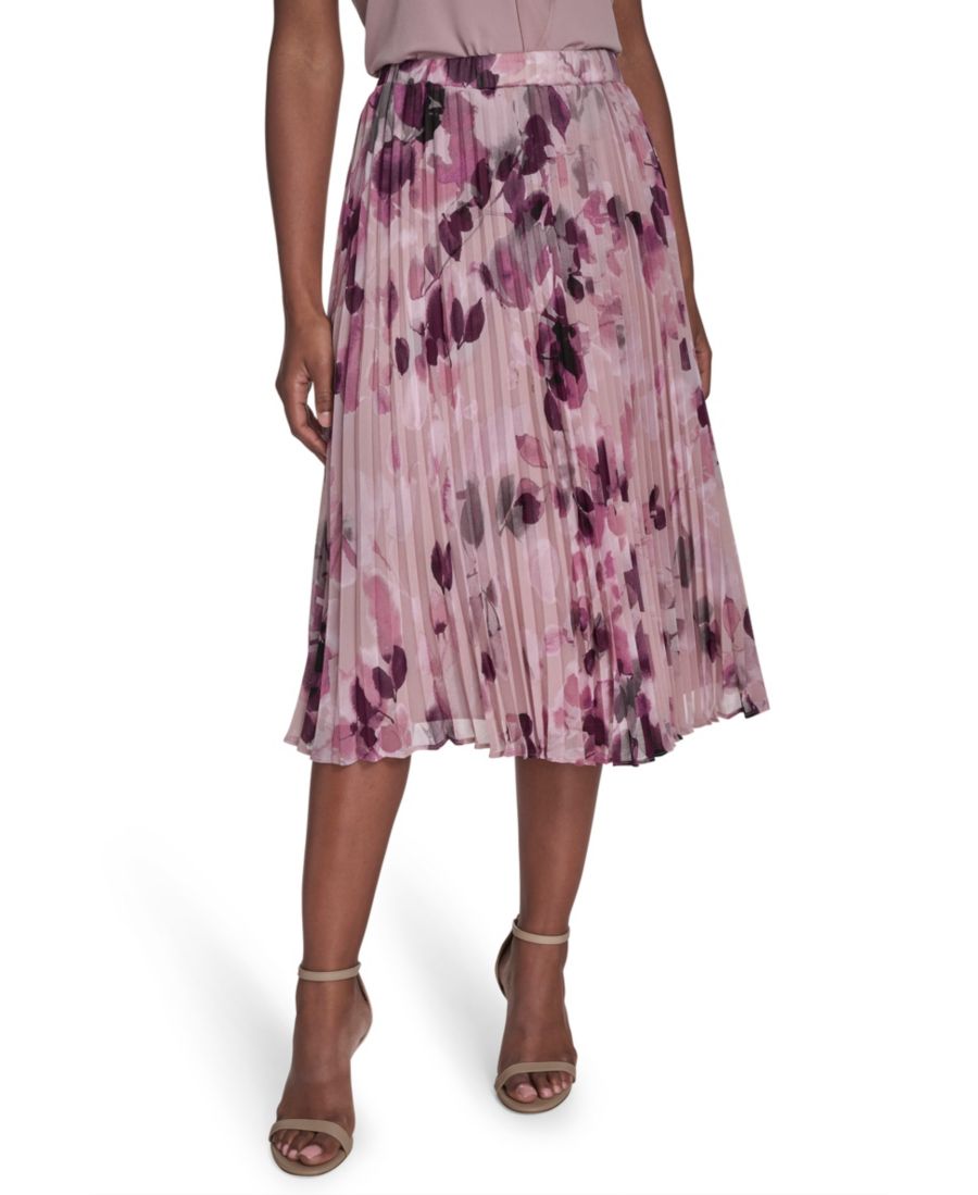 Женская юбка миди из шифона с принтом Calvin Klein, Pink Thistle Multi
Женская юбка миди из шифона с принтом Calvin Klein, Pink Thistle Multi