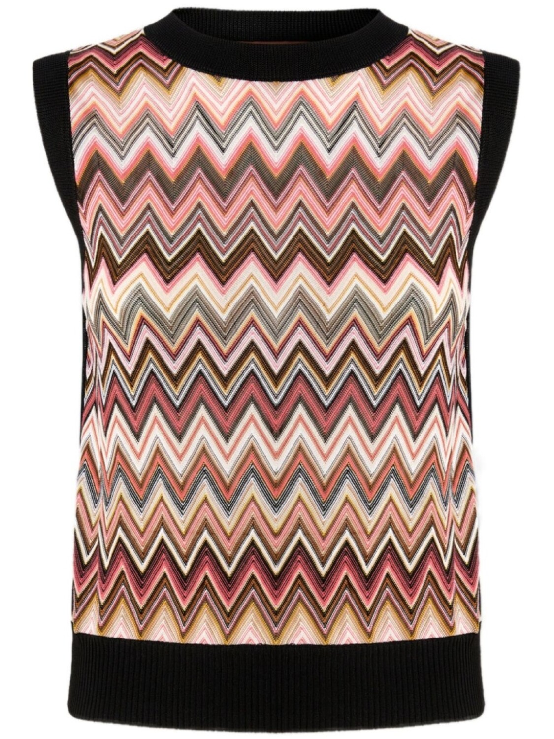 Missoni топ с узором зигзаг, черный 
Missoni топ с узором зигзаг, черный