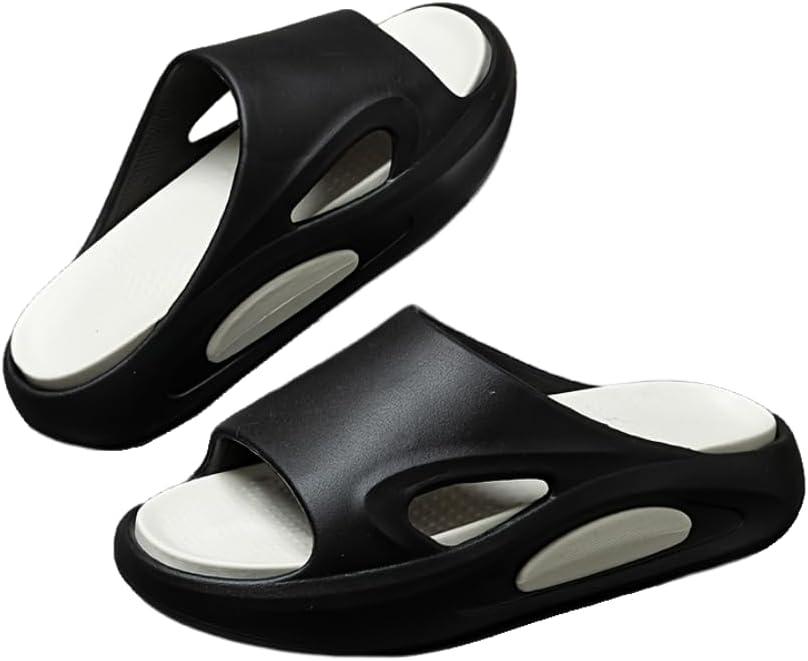 Мужские стильные шлепанцы EVA - нескользящие летние сандалии для улицы, пляжа и повседневной носки, удобные с открытым носком для повседневной одежды Hhhchpm, черный
Мужские стильные шлепанцы EVA - нескользящие летние сандалии для улицы, пляжа и повседневной носки, удобные с открытым носком для повседневной одежды Hhhchpm, черный