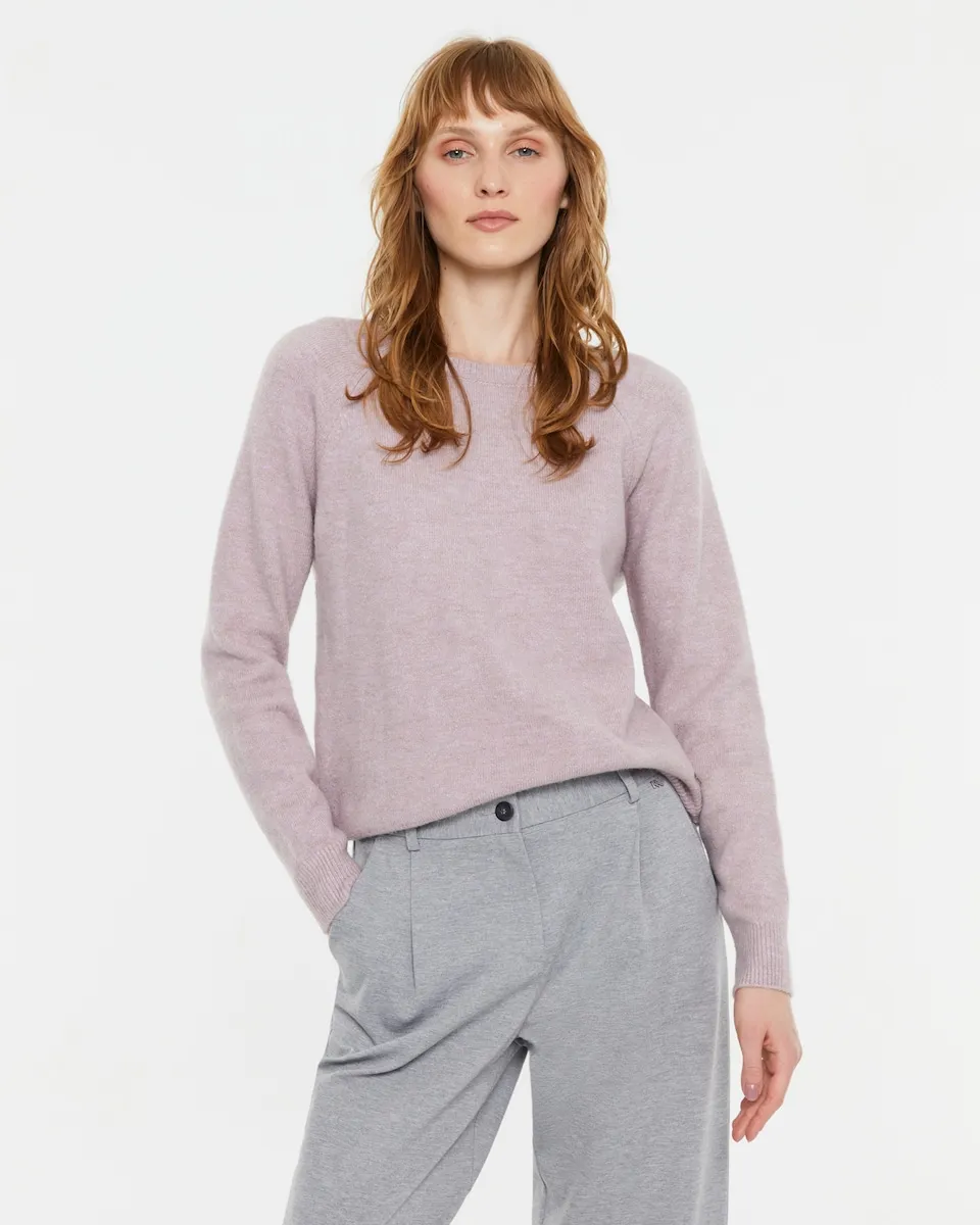 Женский джемпер с круглым вырезом и реглановыми рукавами Andam, сиреневый
Женский джемпер с круглым вырезом и реглановыми рукавами Andam, сиреневый