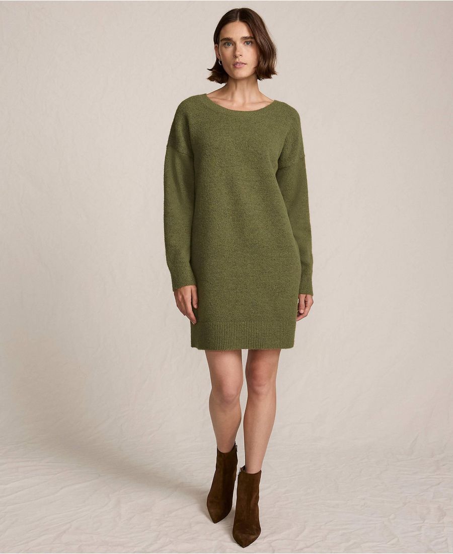 Женское мини-платье-свитер с пушистым бантом на спине Lands' End, Olive drab heather
Женское мини-платье-свитер с пушистым бантом на спине Lands' End, Olive drab heather