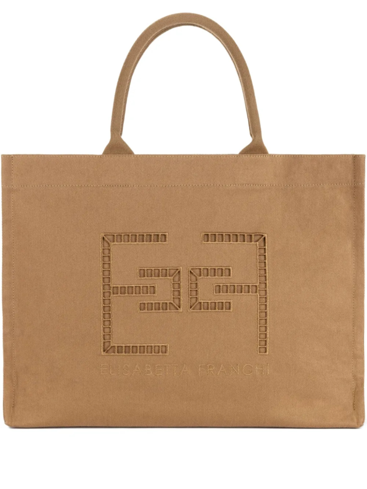 Elisabetta Franchi сумка-тоут с английской вышивкой, коричневый
Elisabetta Franchi сумка-тоут с английской вышивкой, коричневый