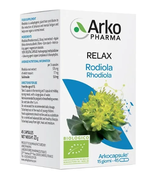 Arkopharma Rhodiola Bio 45 капсул против усталости
Arkopharma Rhodiola Bio 45 капсул против усталости