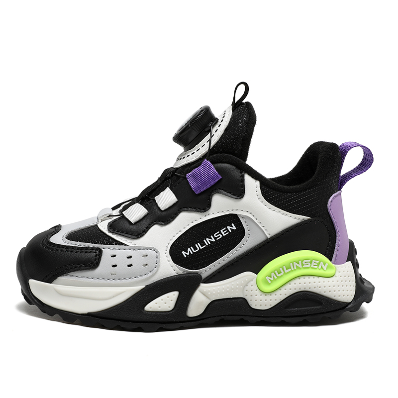 Баскетбольные кроссовки для детей с амортизацией, отскоком, износостойкостью, противоскользящие, средней высоты Mulinsen, черный/фиолетовый
Баскетбольные кроссовки для детей с амортизацией, отскоком, износостойкостью, противоскользящие, средней высоты Mulinsen, черный/фиолетовый