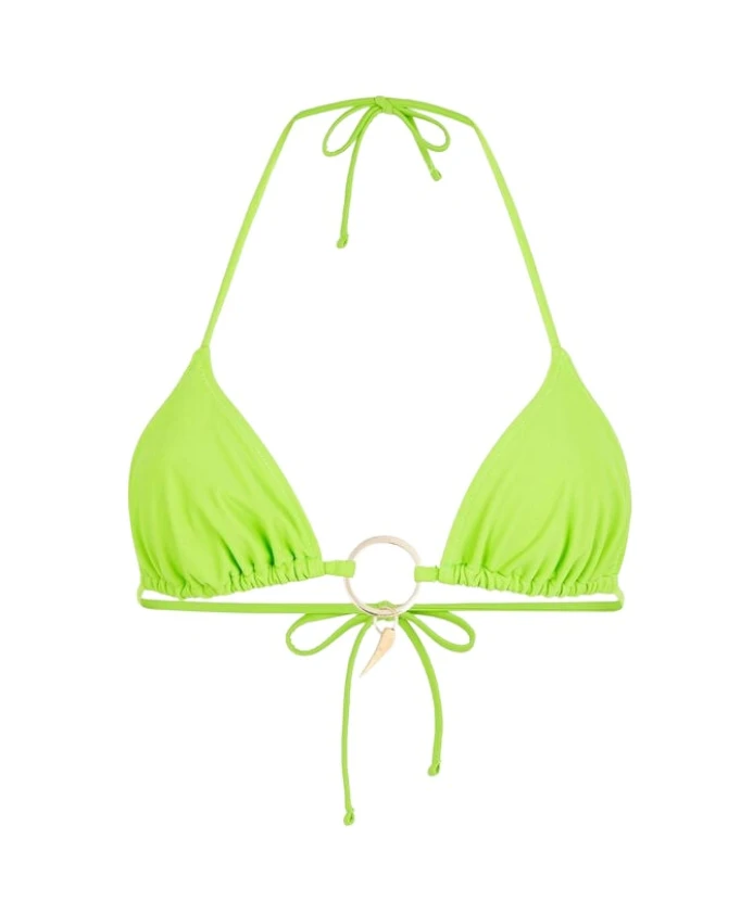 Бикини-Топ с завязками на шее и рисунком тигрового зуба Roberto Cavalli, зеленый
Бикини-Топ с завязками на шее и рисунком тигрового зуба Roberto Cavalli, зеленый