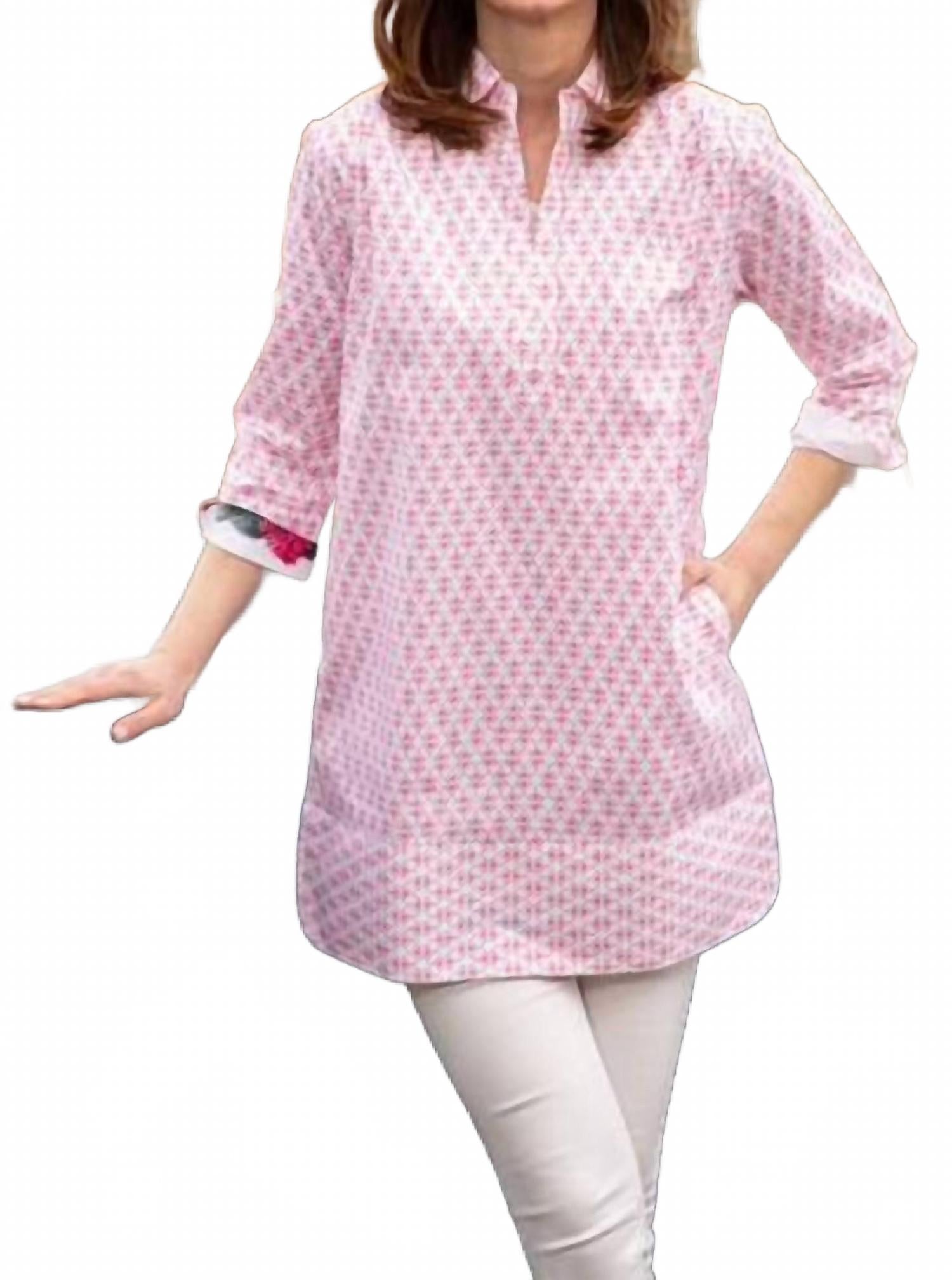 Туника Vail в мини-принте "розовые пальмы" Dizzy-Lizzie
Туника Vail в мини-принте "розовые пальмы" Dizzy-Lizzie