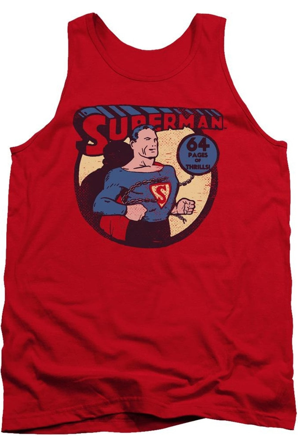 Майка для взрослых DC Comics Superman 64 Gildan, красный
Майка для взрослых DC Comics Superman 64 Gildan, красный