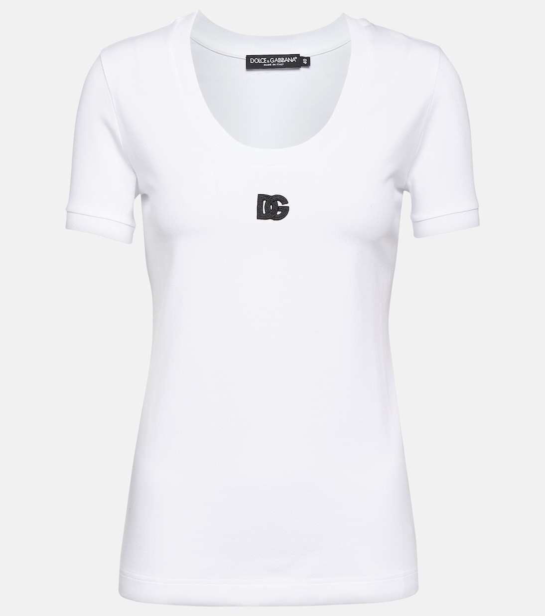Футболка из хлопкового джерси с логотипом Dolce&Gabbana, белый
Футболка из хлопкового джерси с логотипом Dolce&Gabbana, белый