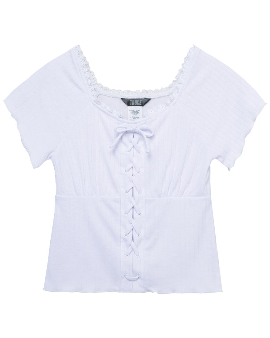 Трюк Мок Ажурная вязка Топ Truce, белый 
Трюк Мок Ажурная вязка Топ Truce, белый