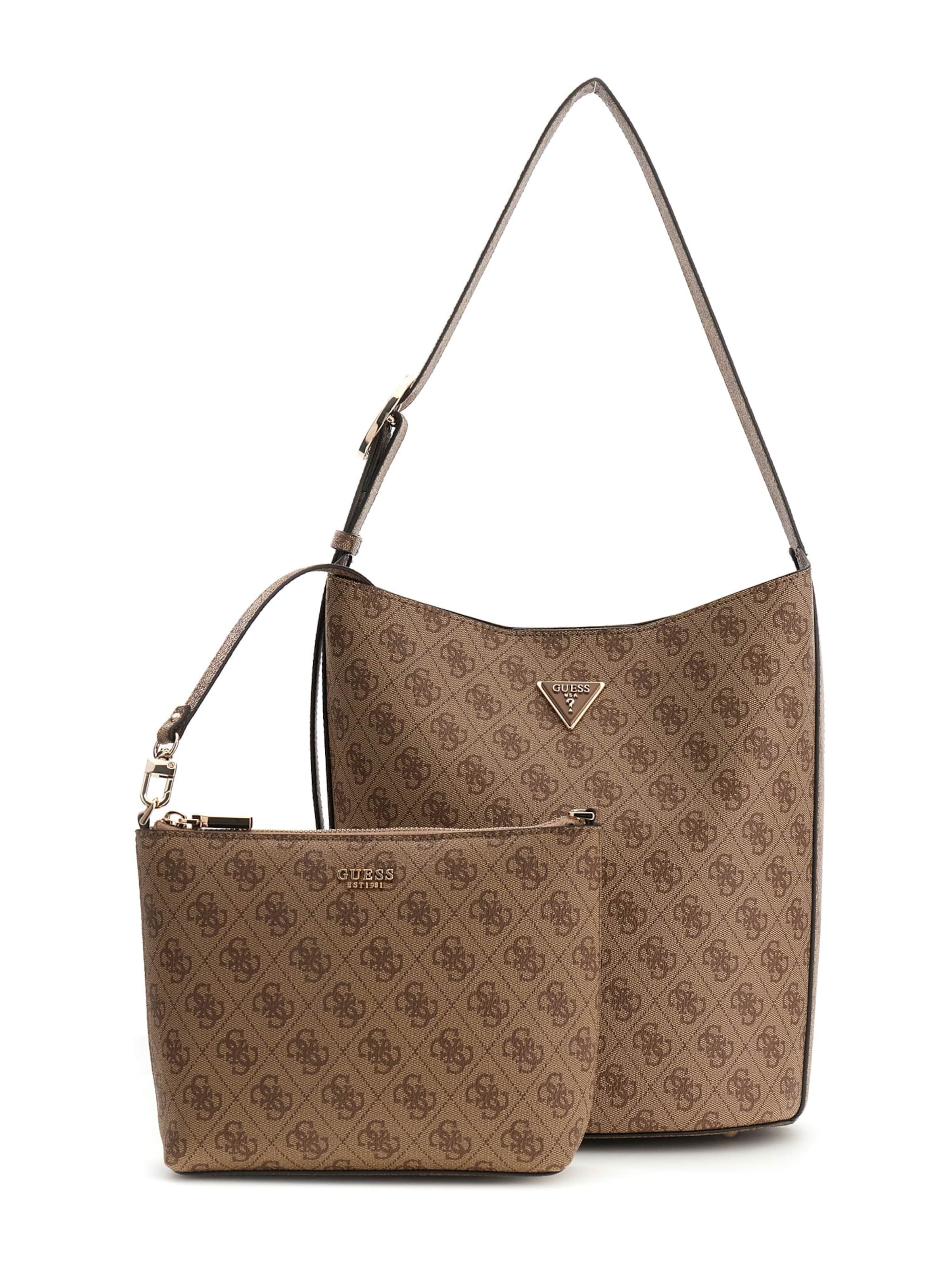 GUESS Плечевая сумка 'Meridian II' в цвете Brown, Cappuccino
GUESS Плечевая сумка 'Meridian II' в цвете Brown, Cappuccino