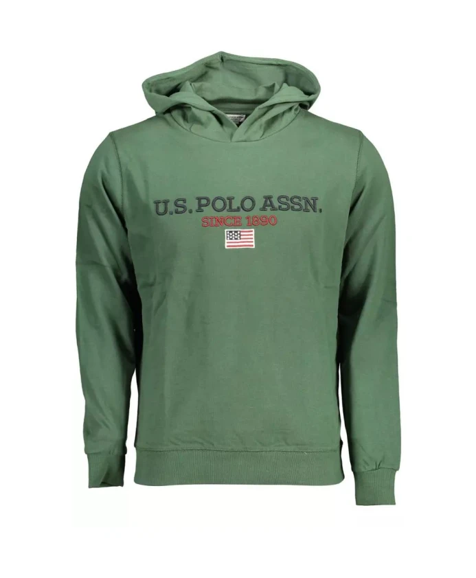 Зеленая хлопковая толстовка с капюшоном и контрастным логотипом. U.S. Polo Assn., зеленый
Зеленая хлопковая толстовка с капюшоном и контрастным логотипом. U.S. Polo Assn., зеленый