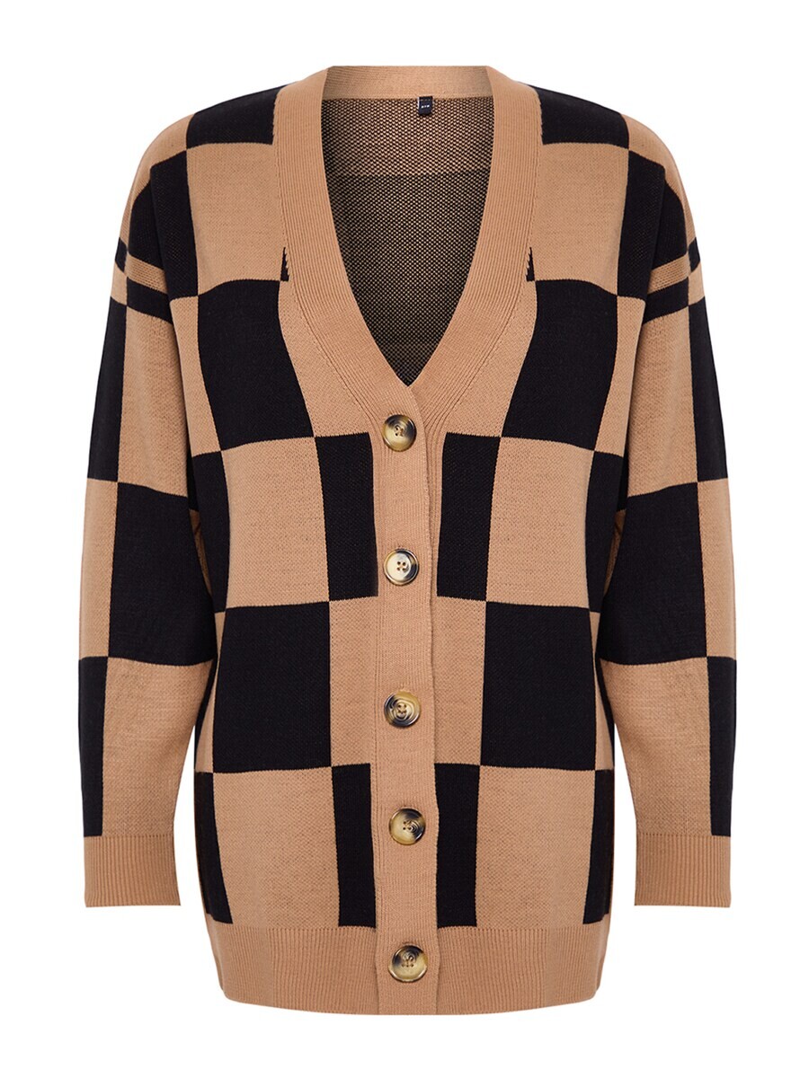 Вязаный кардиган Trendyol Knit Cardigan, кэмел
Вязаный кардиган Trendyol Knit Cardigan, кэмел