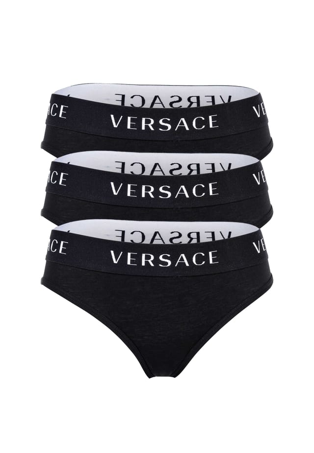 Трусы 3 шт. в упаковке - нижнее белье трусы хлопок логотип пояс однотонный Versace, черный
Трусы 3 шт. в упаковке - нижнее белье трусы хлопок логотип пояс однотонный Versace, черный
