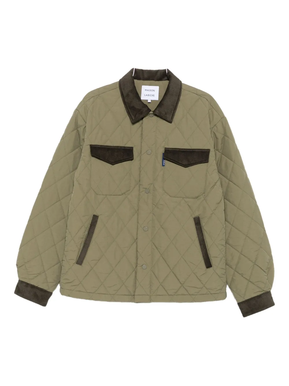Стеганная куртка с отделкой из вельвета Maison Labiche, зеленый
Стеганная куртка с отделкой из вельвета Maison Labiche, зеленый