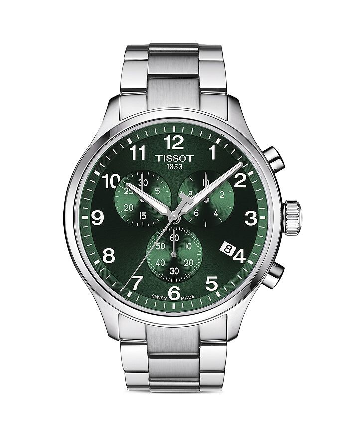 Часы Tissot Chrono XL, 45 мм, зеленый
Часы Tissot Chrono XL, 45 мм, зеленый