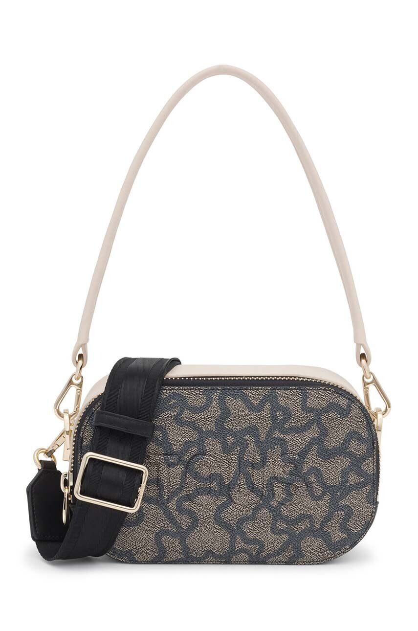 Сумочка Tous с ручкой комбинированная с принтом, черный
Сумочка Tous с ручкой комбинированная с принтом, черный