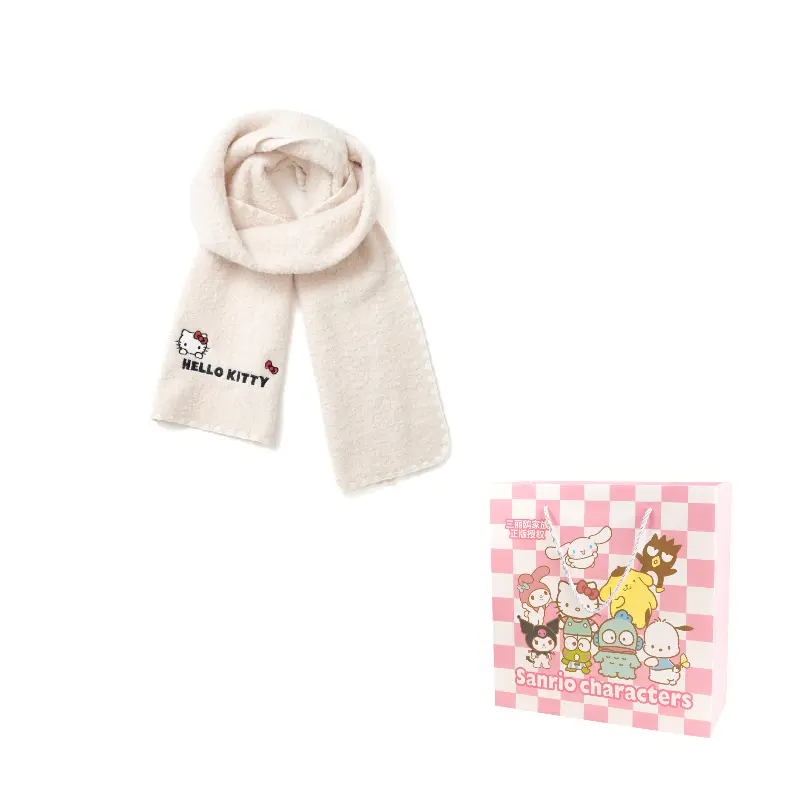 Шерстяной шарф Unisex Sanrio, бежевый
Шерстяной шарф Unisex Sanrio, бежевый