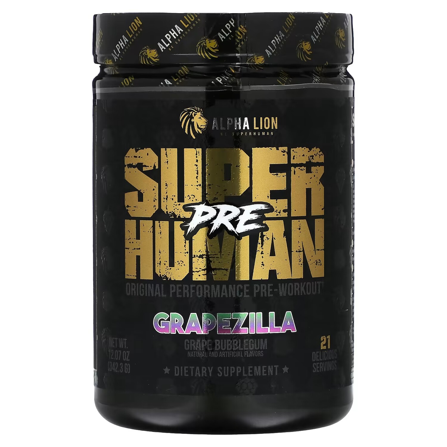 Добавка ALPHA LION SuperHuman Pre, виноградная жевательная резинка 
Добавка ALPHA LION SuperHuman Pre, виноградная жевательная резинка