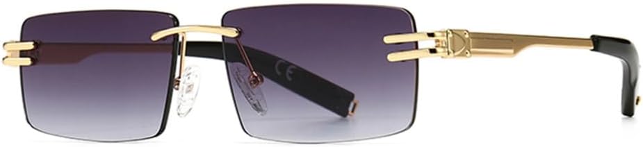 Ретро прямоугольные солнцезащитные очки без оправы, мужские металлические, женские солнцезащитные очки, мужские без оправы, защита от ультрафиолета UV400 LANGSER, Gold With Grey
Ретро прямоугольные солнцезащитные очки без оправы, мужские металлические, женские солнцезащитные очки, мужские без оправы, защита от ультрафиолета UV400 LANGSER, Gold With Grey