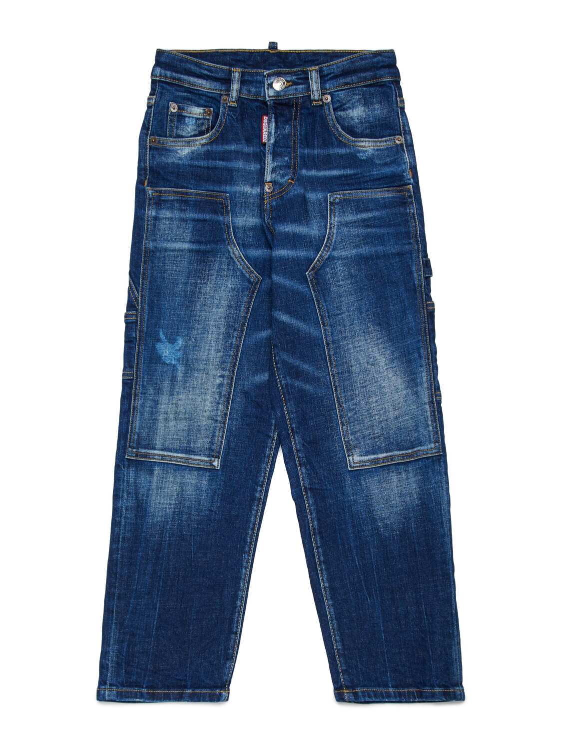 DSQUARED2 Джинсы свободного кроя в синем дениме
DSQUARED2 Джинсы свободного кроя в синем дениме