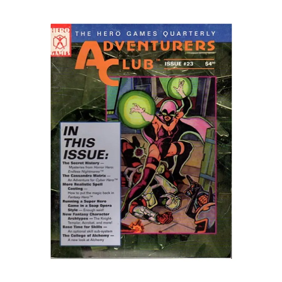 Журнал #23 "New Fantasy Character Archetypes, Cyber Hero Adventure", Adventurer's Club Magazine
Журнал #23 "New Fantasy Character Archetypes, Cyber Hero Adventure", Adventurer's Club Magazine